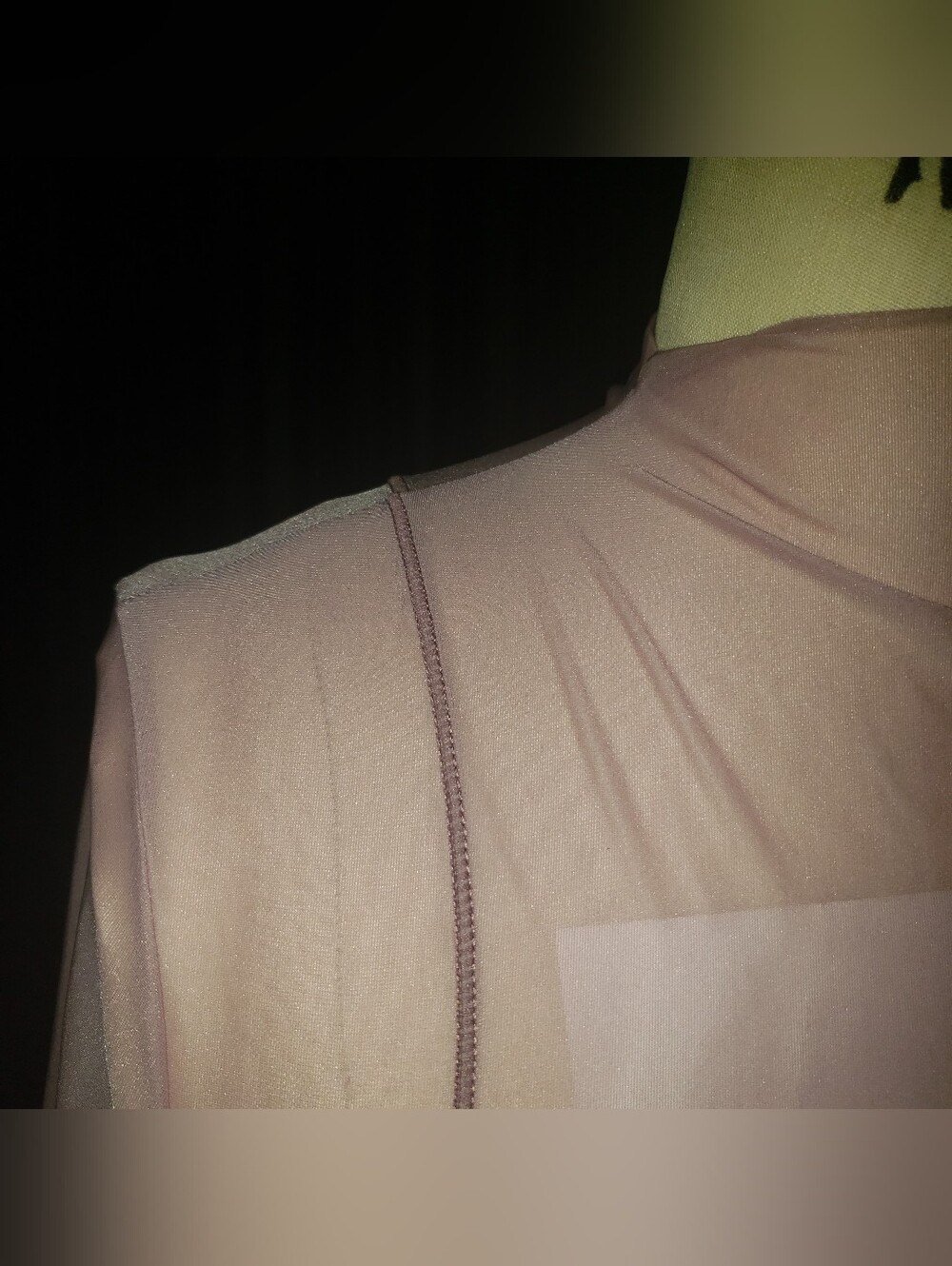 Nike Plush Lilac Crop Stretch Fitted Long Sleeve Thumb Hole Top - Picture 6 of 8